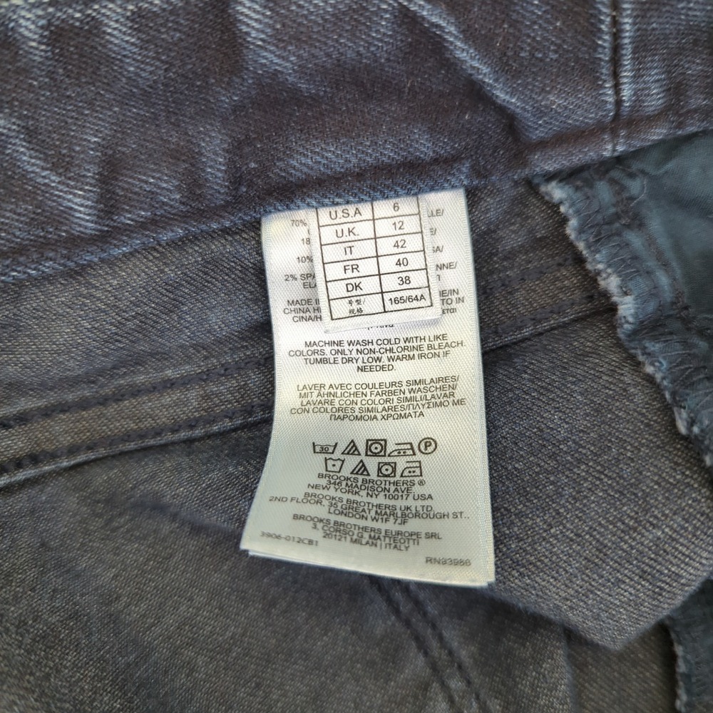 Brooks Brothers Dark Blue Straight Leg Jeans View 6